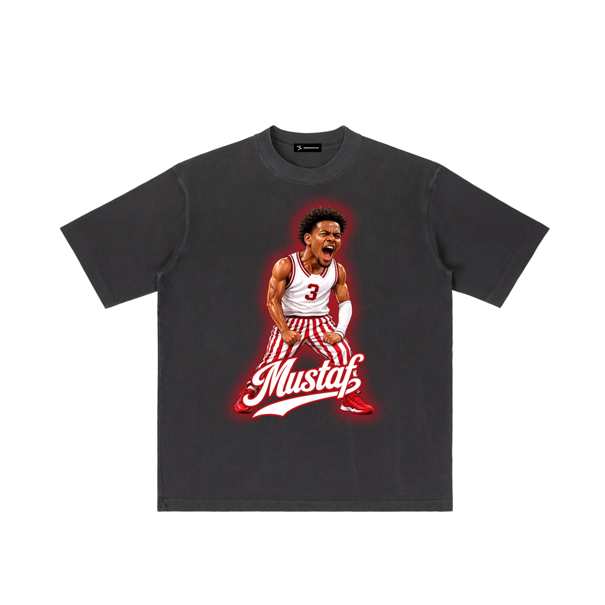 JM3 Vintage Wash B-Town Tee (Black)